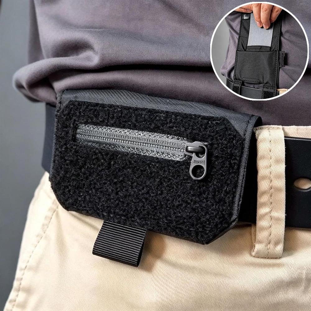 Unisex Compact Anti-Theft Waist Bag Hidden Pocket Belt Wallet Lightweight Travel Pouch Waist Bag For Men Women Card Holder