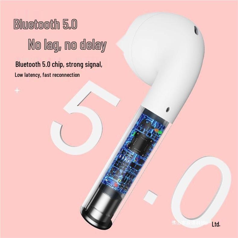 2025 New Macaron Semi-In-Ear Bluetooth Headphones: Wireless, Long Battery Life, High-Quality for Sports