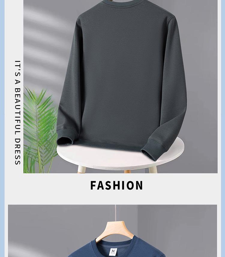 Plus Size Men's Fleece-Lined Sweatshirt - Warm, Loose Fit for Autumn/Winter