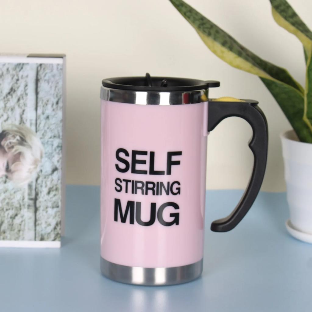 450 Automatic Stirring Electric Mixing Cup Coffee Milk Self Stirring Mug Stainless Steel Thermal Smart Double Insulated Cup