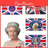 Perfect pentru petreceri și celebrații în aer liber Tapiserie cu steagul Reginei Elisabeta a II-a Union Jack 90*150cm