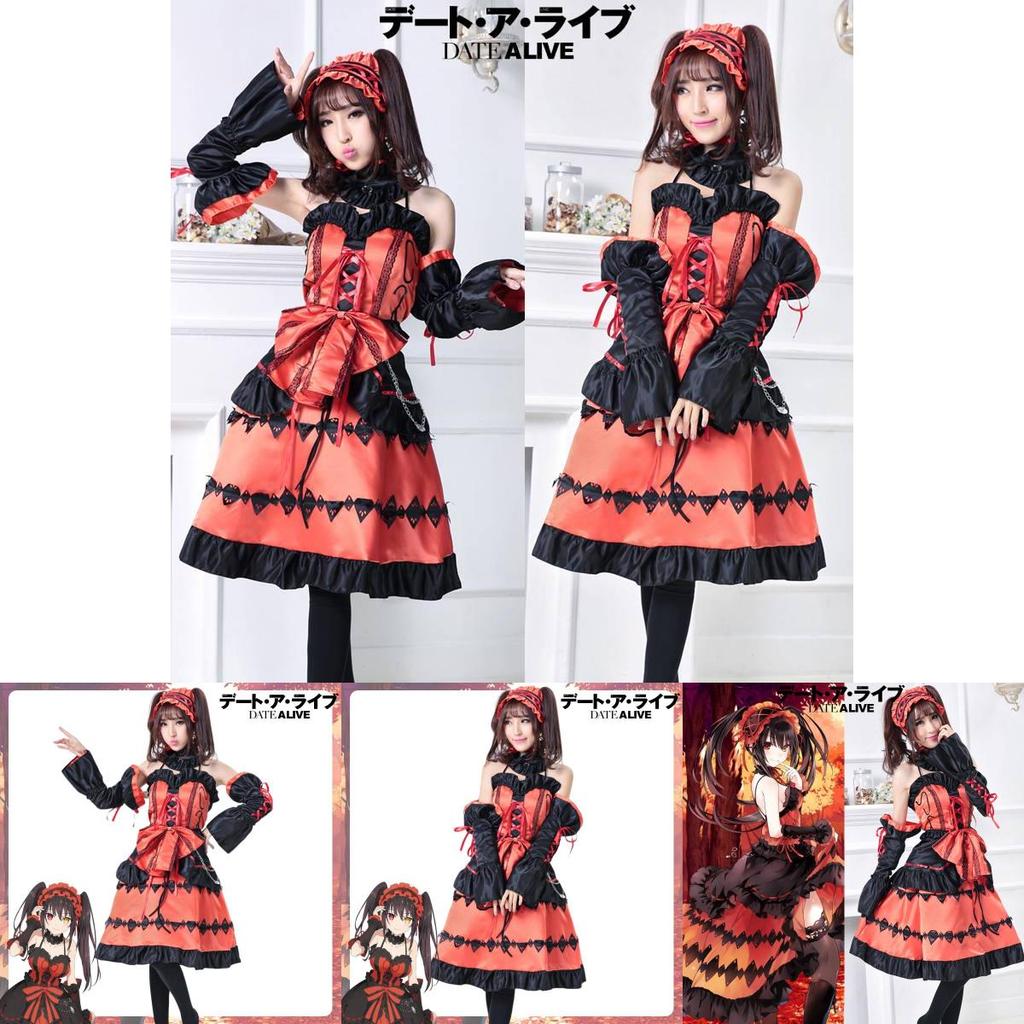 Exquisite Nightmare Tokisaki Kurumi Fancy Dress For Cosplay And Parties