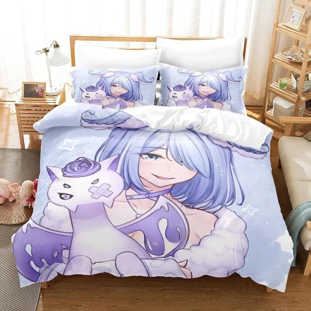 3D Print Anime Kawaii Girl Elira Pendora Bedding Set Single Twin Full Queen King Size Bed Set Adult Kid Bedroom Duvet Cover Sets