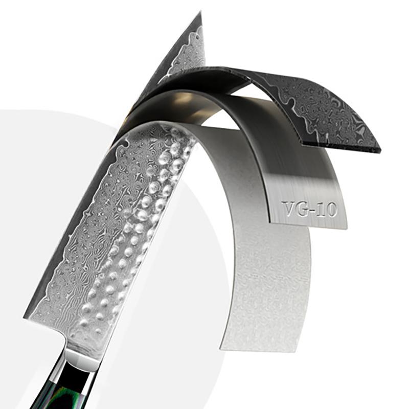 7 Inch Kiritsuke Knife Handmade Damascus VG10 Steel Blade Wood Handle Sharp Chef Cleaver Meat Slicing Vegetables Kitchen Knives