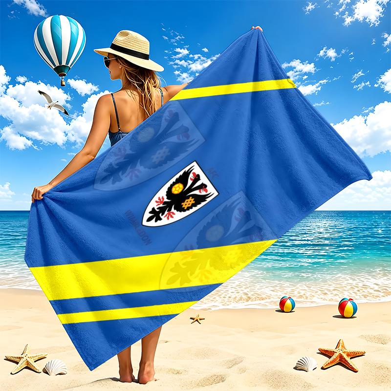 AFC Wimbledon Beach Towel Quick Dry Soft MicrofiberSand Resistant Oversized Cabana Bath Sheet for Swimming Pool Travel Gift