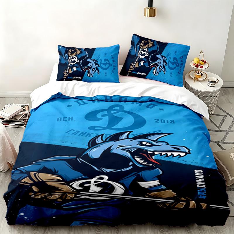 FC Dinamo Minsk 3pc set Perfect for bedroom use Comfortable bedding set includes a duvet cover and two pillowcases Ideal birthday or Christmas gift