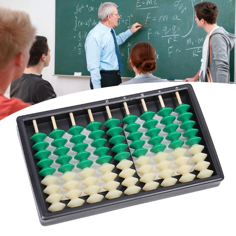 Professioneller 9-spaltiger Abakus ABS Abakus Arithmetik Mathematikunterricht Rechner Kinder Lernspielzeug Mathe-Lehrmittel