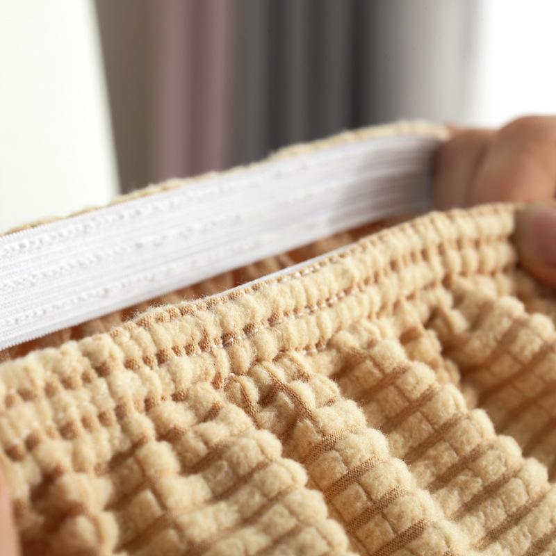 Household Simple Elastic Large Arc Universal Dining Chair Cover Seat Cushion Integrated Chair Cover Dining Table Thickened Chair Cover