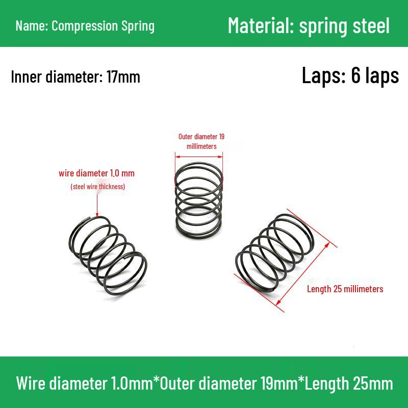 Heavy Duty Y-Type Compression Spring Shock Absorber, 1.0mm Wire Diameter, Outer Diameter 5-20mm.