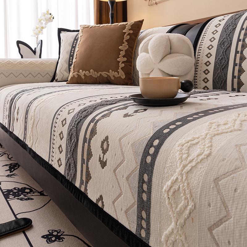 Chenier  New Anti-Cat Scratch Sofa Cushion, Advanced French Non-Slip And Dirt-Resistant Seat Cushion, Cushion Cover Cloth Towel