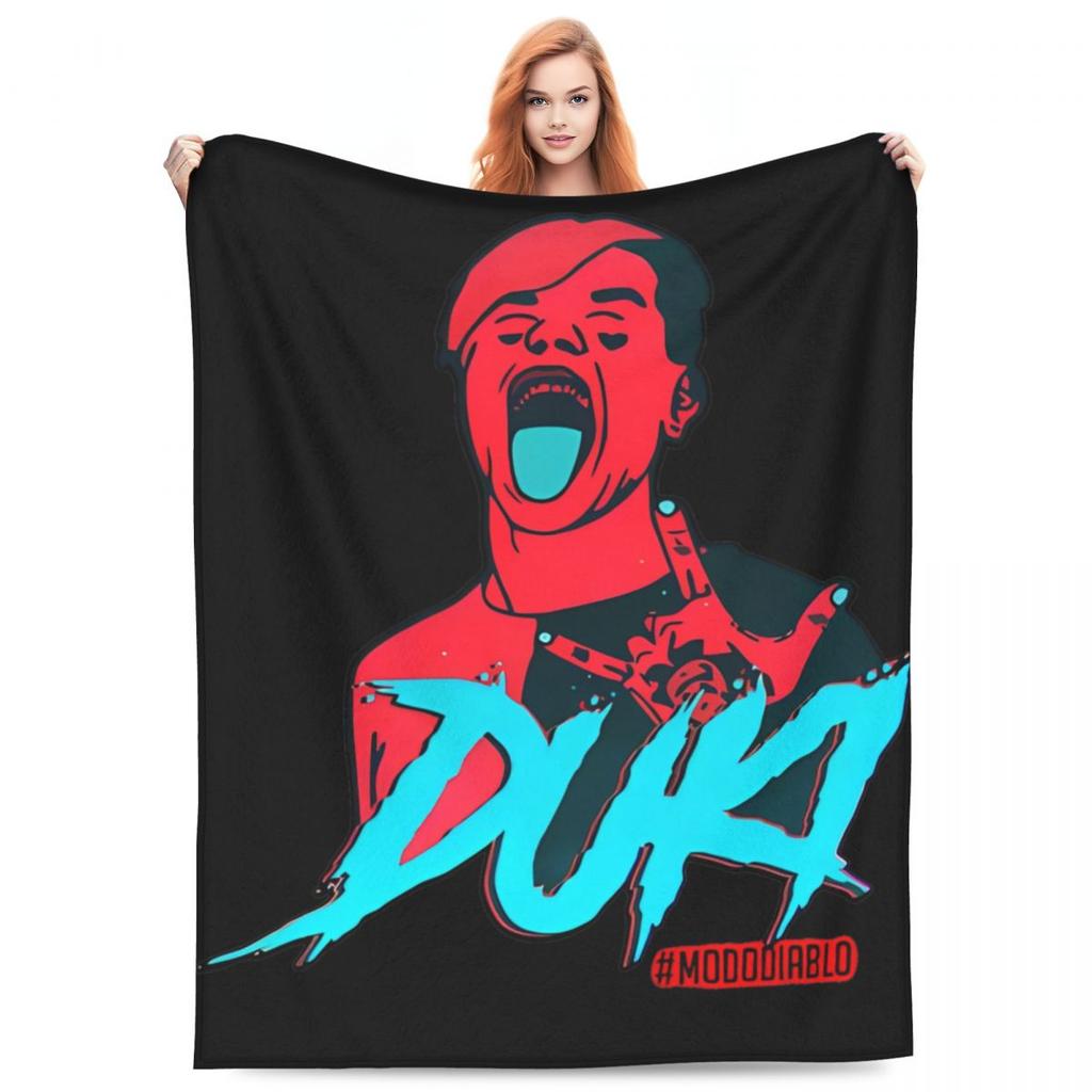 Duki Fleece Throw Blanket Reggaeton Latin Trap Pop Rap Blanket for Bedding Office Lightweight Bedspread