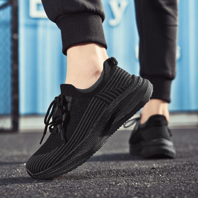 Nuova Moda Uomo Quattro Stagioni Scarpe Comode con Suola Spessa Studenti Ragazzi di Tendenza Suola Morbida Traspiranti Casual Scarpe da Corsa