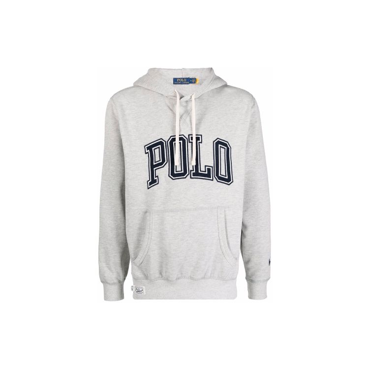 

Polo Ralph Lauren Logo Solid Color Hooded Casual Sweatshirt Men sweatshirt Gray 710823897-002 L