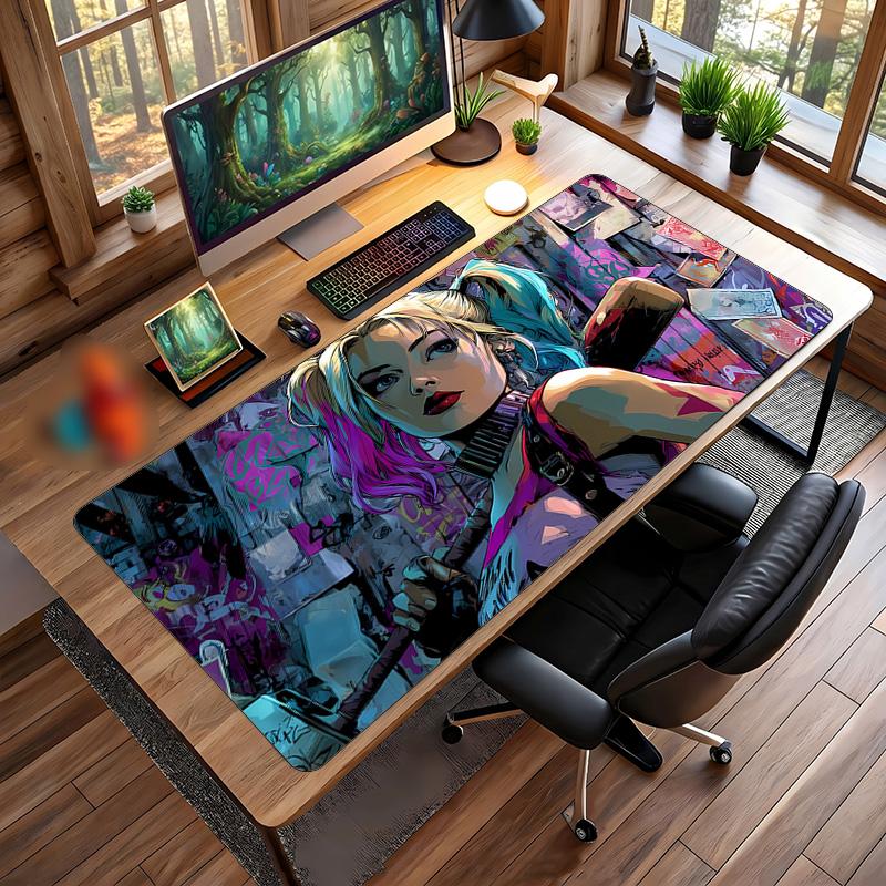 Joker Printed Mouse Pad Non-Slip Waterproof Rubber Desk Mat for Gaming Office Laptop Home Decor Gift