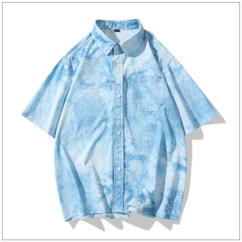 Men's Short-sleeved Shirt Sportswear Set Casual Versatile Beach Two-piece Suit
