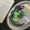 Mini Barbell Plates Key Chain with D-shaped Buckle Simulation Dumbbells Keyring  Gifts