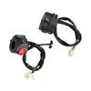1 Pair Motorcycle 7 8inch Left and Right Handlebar Mount Switch with Horn and Ignition Control
