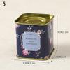 Tea Caddy Box Containers Candle Cans Coffee Candy Snacks Small Tin Mini Portable Storage Boxes Sealed Jars Packaging Teaware
