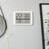 Magnetische Hänge-Digitaluhr mit Innenraumtemperatur- und Luftfeuchtigkeitsanzeige Großer LCD-Bildschirm für Schreibtisch, Wand, Kühlschrank