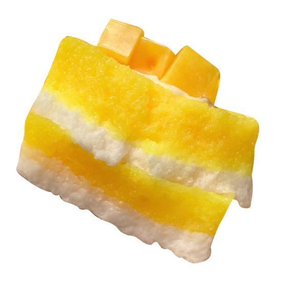 Mango Toast Slow-Rising Squeeze Toy Soft TPR Fidget for Stress Relief Realistic Food-Shaped Decompression Gadget for Kids