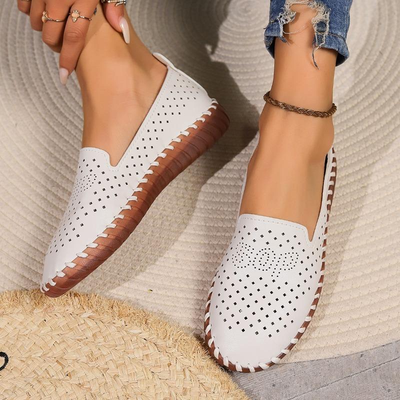 мода Кроссовки Женская обувь Лоферы на платформе Кожаные балетки на шнуровке Тренд Весна — фото 5