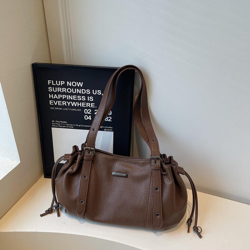 Retro High-appeal Women's Bag Korean Version Fashion Large-capacity Shoulder Bag Trendy Versatile Handbags for Women 2026