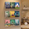 Wall Hanging Picture Book Display Stand Plastic Albums Record Holder Bookshelf  Reading Magazine