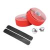 1 Pair Waterproof Bicycle Handlebar Tape Skid Resistance PU Leather Road Vehicle Handlebar TapeRed