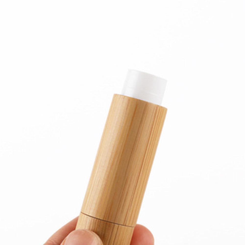 1ks 5g bambusová prázdná nádobka na rtěnku v tubě z bambusu, balení balzámů na rty, přírodní bambusová tuba na rtěnku