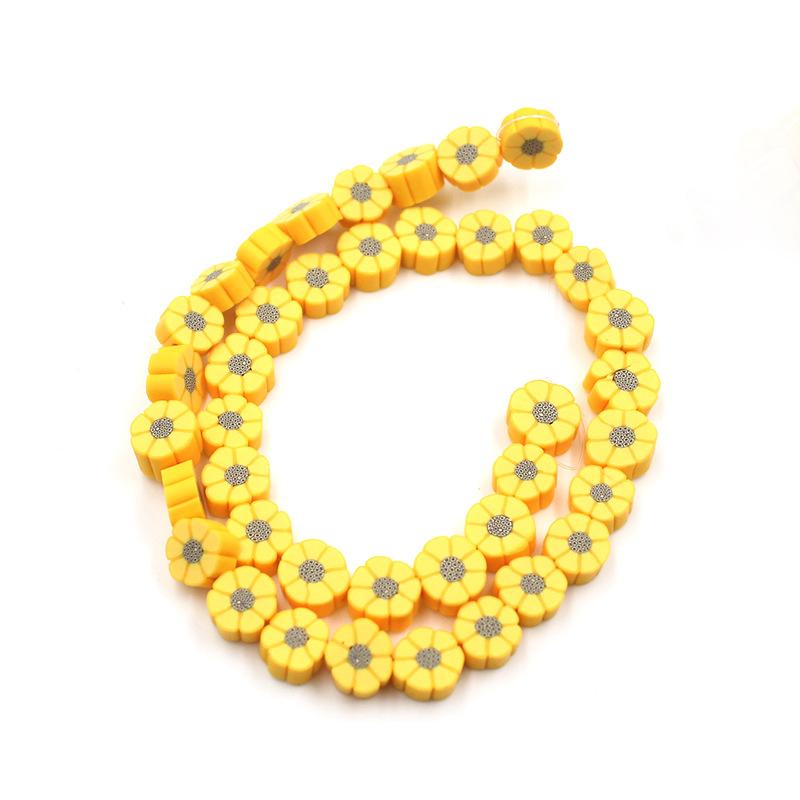 Soft Pottery Beads Beaded Handmade Materials Diy Jewelry Accessories Mobile Phone Chain Bead Separation Mixed Color Soft Pottery Loose Beads