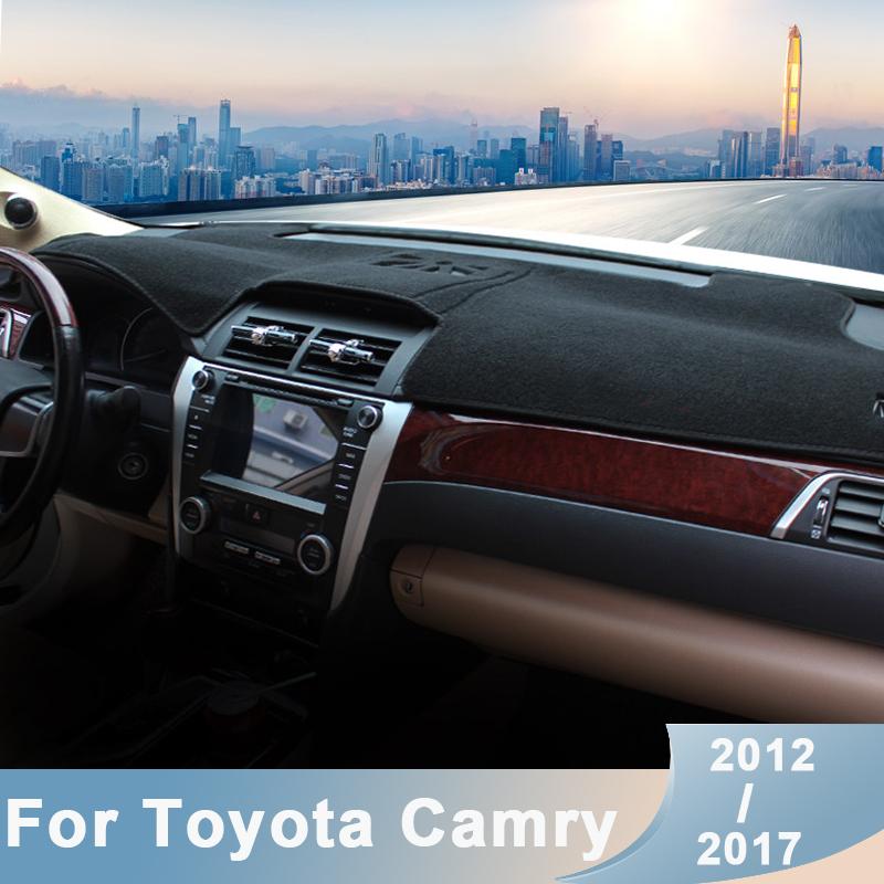Car Dashboard Cover Mats Avoid Light Pad Instrument Panel Protection Carpets For Toyota Camry XV50 2012 2013 2014 2015 2016 2017