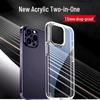 iPhone 15 Drop-Proof Transparent Acrylic Case with Large Hole Compatibility for iPhone 12, 14, 16, and 17