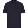 Logo Round Neck Short Sleeve T-Shirt Men Tops Navy-Blue EM001040-AF13669-UB118