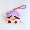 Adorable Cartoon Cute And Charming Crayon Shin-Chan Nohara Shiro Pendant Keychain Plush Q-Version Large Head Earphones Zero Wallet Doll Doll