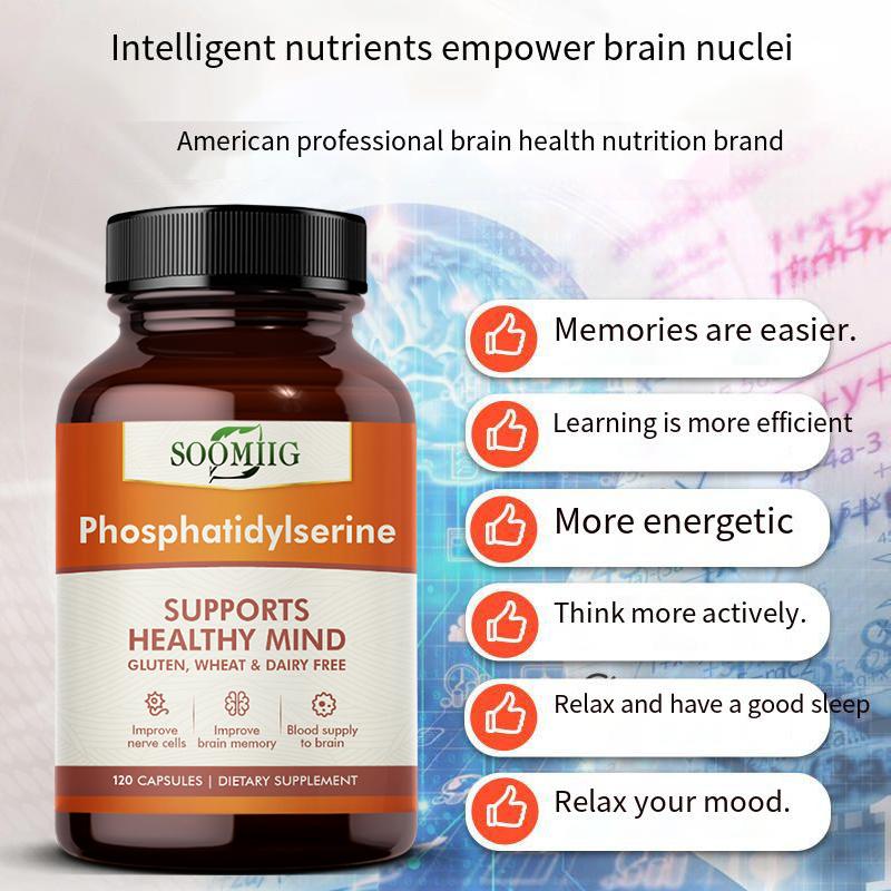 Phosphatidylserine Improve Memory Enhance Cognitive Abilities 120 Capsules