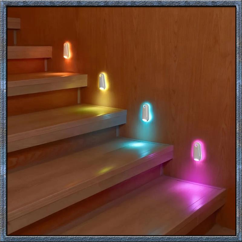 

Top Deals Toilet Light Motion Sensor Led Lamp 8 Colors Wireless Rechargeable Night Light For Bathroom Restroom Stairs Waterproof білий
