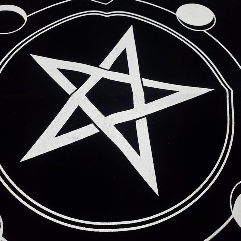 Square Flannel Tarot Altar Cloth Card Board Game Astrology for Oracle Card Pad Table Cover Card Mat Divination Tableclot