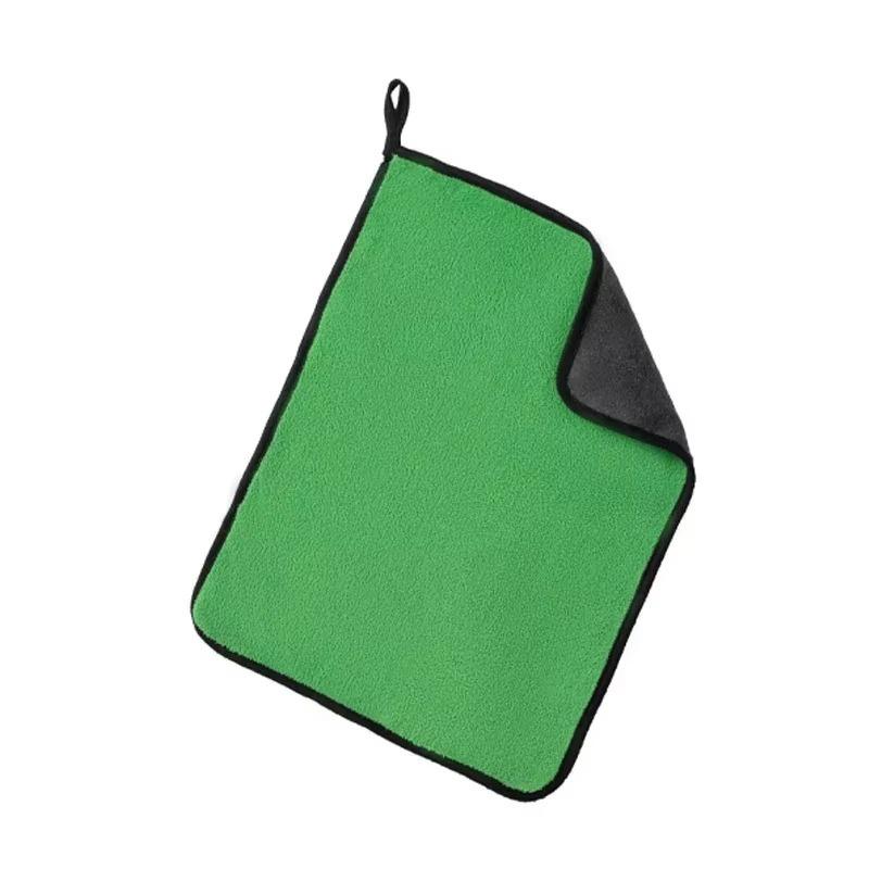 

Чистящее полотенце из микрофибры Салфетки для чистки автомобиля Мягкие быстросохнущие салфетки для протирки окон и зеркал Аксессуары для уборки дома и кухни 1PC зелёный