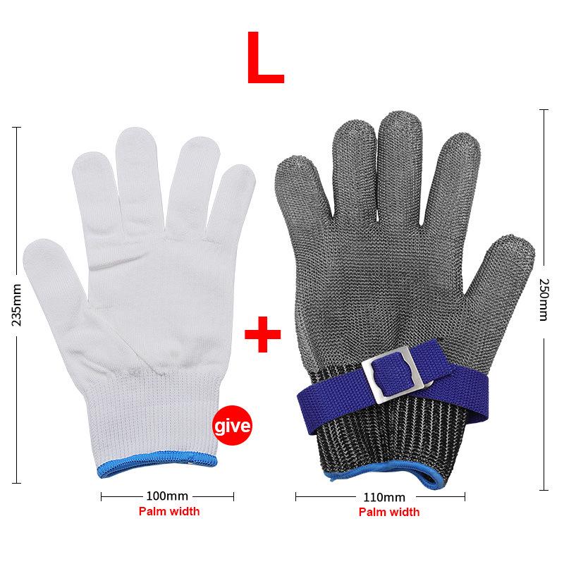 Nerezové rukavice odolné proti prořezu pro motorové pily, porážku a ochranu práce