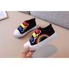 Child Boy Girl Canvas Hook Loop Flat Rainbow Shoes Spring Leisure Kids Non-slip Comfort Sneakers Shoe Toddlers Tennis Shoes