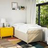 Maison Exclusive - Sommier à lattes de lit avec matelas Crème 80x200 cm Tissu