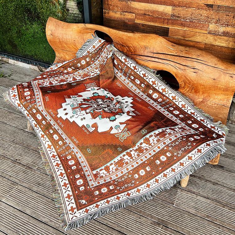 Boho Throw Blanket Hippie Living Room Decor Wall Tapestry Outdoor Picnic Camping Rug Mattress Beach Towel