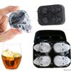 3D Skull Ice Cube Ice Maker Mold Silicone Cube Tray For Party Bar Whisky Wine Drinks Ice Molds Decoration Tools Popsicle Mold