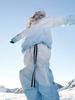 LDAB Damski narciarski kombinezon w niebieskim gradienicie Zestaw 2026: Wiatroszczelny, Wodoodporny, Chroniący przed zimnem Kombinezon Snowboardowy dla Par - Jesień/Zima.