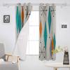 Medieval Retro Geometry Blackout Curtains For Living Room Window Curtains For Bedroom Kitchen Curtains Drapes Blinds