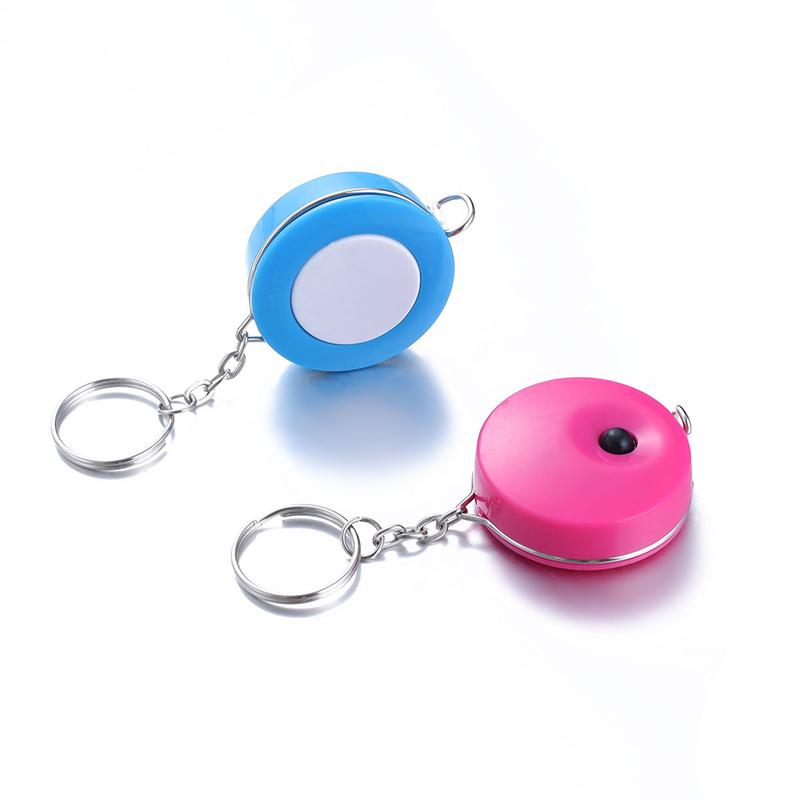 Mini Keychain Tape Measure Portable Measuring Tool 1.5m Tape Measure Automatic Retractable Leather Ruler