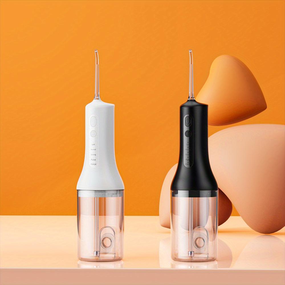 Electric Teeth Oral Irrigator Water Flosser Cordless Rechargeable 5 Modes 4 Jet Tips Portable Irrigator Dental for Travel Home