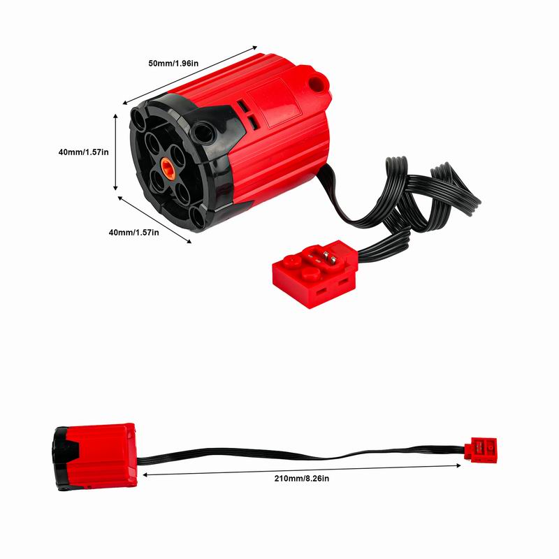 8882 XL Motor Rot PLus Bausteine MOC Technik Teile Power Functions Power Motor für logoeds DIY Auto LKW Power Up