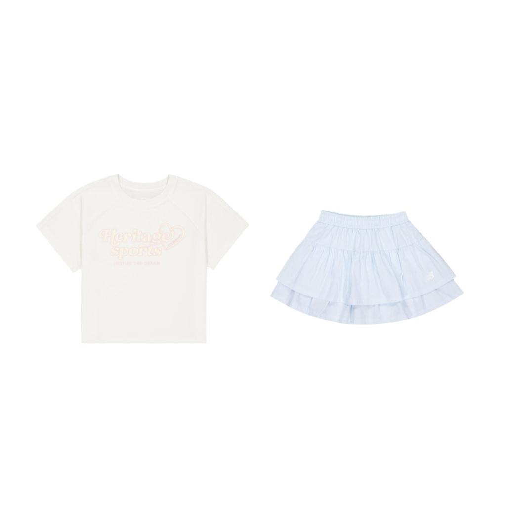 Kids New Balance Skirt Set SS26 2 Piece Set ND2SG23112-LBL 110