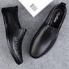 Fashion New Mens Loafers Genuine Leather Men Shoes High Quality Formal Casual Moccasins Soft Breathable Slip On Boat Shoes Driving Shoes